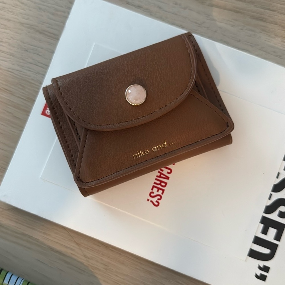 NWOT Japanese niko and… Compact Brown Wallet